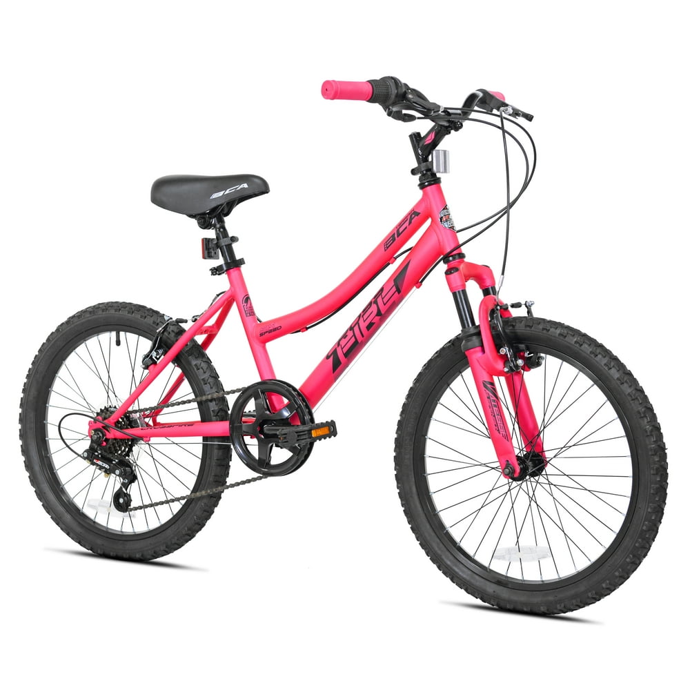 BCA 20" Crossfire 6-Speed Girl's Mountain Bike, Pink/Black - Walmart.com - Walmart.com