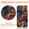 thumbnail image 2 of Luxury Floral Peacock Touch Case, Artistic Botanical Design Protective Cover, Dual Layer Phone Case for iPhone 11 12 13 14 15 16 Pro Max Mini Plus, 2 of 6