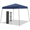 thumbnail image 2 of Outdoor Basic 10' x 10' Pop up Canopy Tent, Outside Canopy with Carry Bag, Extra 4 Stakes, Navy Blue, 2 of 8