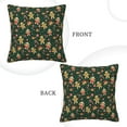 thumbnail image 3 of Square Throw Pillow Covers with Core, Christmas Sugar Cookies Print Pillows for Sofa Beds, 20"x20", 3 of 9
