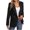 Black women's plaid blazer a1, variant on Women's Fall Winter Long Sleeve Button Down Plaid Blazer Elegant Casual Open Front Collared Tops Office Work Outwear Vacation Fashion Clothes, White 2XL