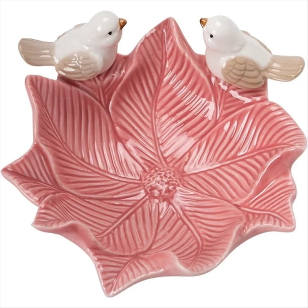 Bandeja de Cerámica para Pájaros, Bandeja para Guardar Joyas, Estante para Dim Sum, de Postre, Decoración para el Hogar, Mesa de Té, Decoración de Escritorio, Cuenco.