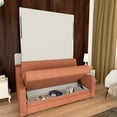 thumbnail image 3 of Full Size Murphy Bed Frame with Sofa, Vertical Wall Beds Frame with Loveseat Sofa Couch, No Need Fix to The Wall Morden Deisgn Vertical Murphy Bed with New Style Gas Struts for Bedroom, Guestroom, 3 of 8