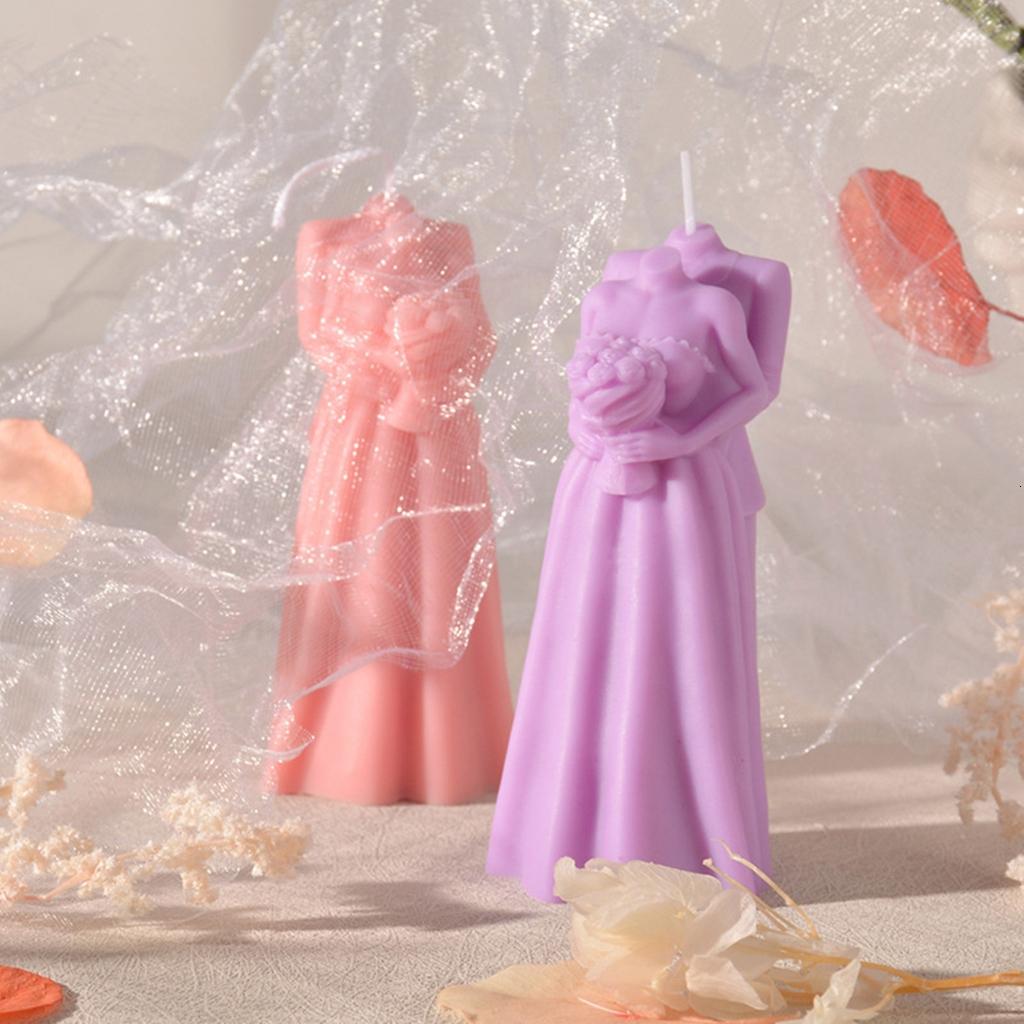 Mother and Kids Silicone Candle Mold Couples Aromatherapy Candle Mould for DIY Craft Soap Cookie Fondant Soap Decor