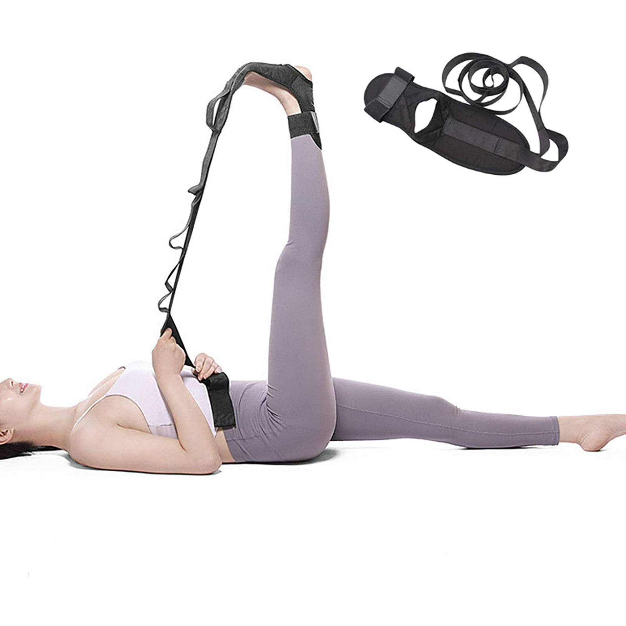 Yoga Stretching Strap Nonelastic Leg Foot Ligament Stretcher Flexibility Balance Stretch Strap Belt for Dance Workout Pilates Physical Therapy Walmart