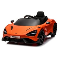 MUKIDY Electric Ride on Car for Kids, Licensed McLaren765LT 12V Ride on Toy, with Remote, LED Lights, MP3 Player, 3 Speeds,Orange
