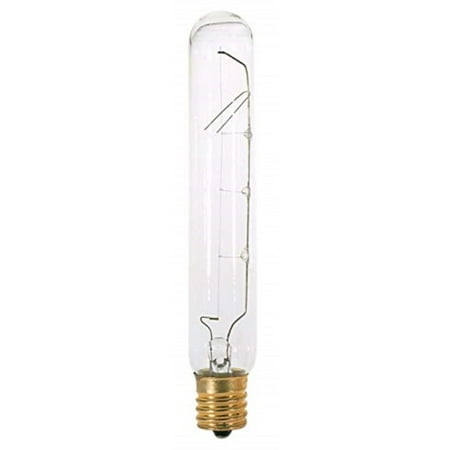 

Satco 20T6 12N Incandescent Tubular 20W E17 T6 12 Clear Bulb [Pack of 24]
