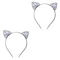 thumbnail image 1 of Diadema de aro Jumpingount con orejas de gato de cristal para mujer y niña aleación negro 2Conjunto, 1 of 6