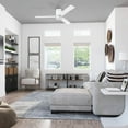 thumbnail image 3 of Prominence Home 52" Espy Bright White Remote Control Ceiling Fan, 3 Blades, 3 of 14