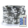 thumbnail image 3 of ER cHEN cool White Fairy Lights Plug in, 66ft 200 LED Starry String Lights Dimmable with Remote control, Waterproof copper Wire Decorative Lights for Bedroom, Patio, garden, Yard, Party cool White, 3 of 3