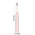 thumbnail image 3 of Wovilon 8 Brush Heads Electric Toothbrush For Adults USB Charging, 3 of 6