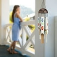 thumbnail image 3 of 88Craft Jepuni Bamboo Wind Chimes 38" Hand Painting Aesthetic Flumeria Flower Windchimes, 3 of 8