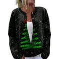 thumbnail image 2 of Women'S Christmas Sweater Cute Fun Christmas Sweater Fall And Winter Long Sleeve Knitted Sweater for Fall and Winter, Festive and Cozy, Great as Christmas Sweaters for Women ,Black,2XL, 2 of 7