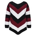 thumbnail image 4 of Kilaqueen Sweaters for Women Fashion Print Long Sleeve Crew Neck Knit Pullover Tops Casual Trendy Comfy Sweater, 4 of 7
