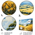 thumbnail image 3 of Designart "And Sky Countryside Wheat painting II" Landscapes Metal Art Print, 3 of 5