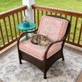thumbnail image 4 of Outdoor Patio Cushion Covers 4 Pack Ink Bohemia Patio Chair Cushion Covers with Ties and Zipper Tribal Vintage Boho Waterproof Outdoor Seat Cushion Covers for Patio Furniture 20"x18", 4 of 9