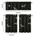 thumbnail image 6 of Kitchen Curtains 36 Inch Short - 3 Panel Set with Cute Bumble Bee and Honeycomb Print, Rod Pocket Window Curtain, 100% Polyester for Bee Lovers, Farmhouse, Kitchen, Living Room, Easy Wash, 6 of 6