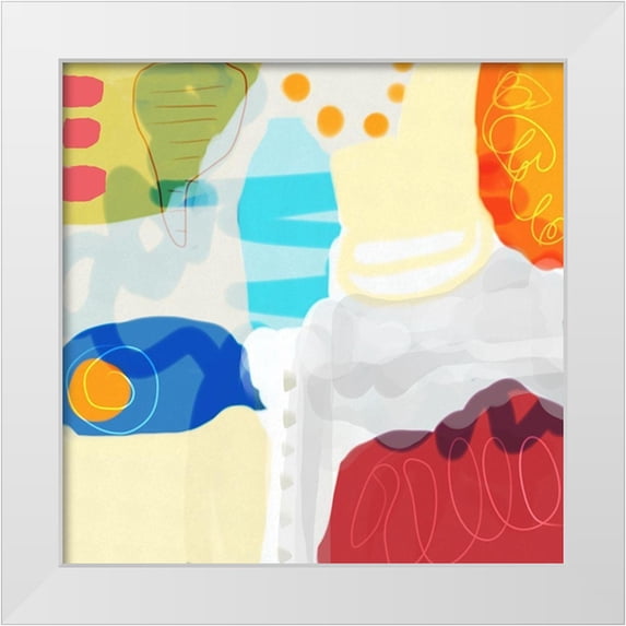 Auda, Christine 20x20 White Modern Wood Framed Museum Art Print Titled - Whimsical Day