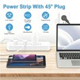 thumbnail image 3 of Lefree Surge Protector Power Strip with 4-Foot Extension Cord - 6 Outlet for Indoor/Office Use, White, 2Pack, 3 of 5