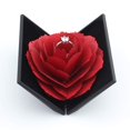 thumbnail image 1 of Wislist Creative Ring Box Small Ring case for Proposal Engagement Wedding Ceremony Birthday Gift Jewelry Display Presentation Storage Chest Holder Organizer (Black), 1 of 1
