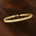 thumbnail image 4 of Ross-Simons 10kt Yellow Gold Curved-Link Bracelet, Women's, Adult, 4 of 8