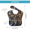 thumbnail image 4 of Hirioo Fiery Skull Trio for Baby Waterproof Pocket Bib Adjustable Closed for Babies Toddlers with Large Pocket 6-24Months, 4 of 8
