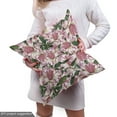 thumbnail image 5 of Ambesonne Floral Fabric by the Yard Upholstery, Wild Tulips Blooming Garden, 10 Yards, Emerald and Dried Rose, 5 of 5