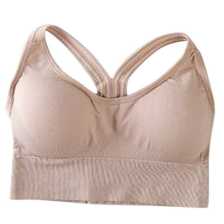 Yuzhih Women s Yoga Bras Workout Running Gym Crop Tops Soft Seamless No Underwire Lightweight Bra