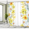 thumbnail image 5 of Ambesonne Vintage Shower Curtain, Flowers, 69"Wx84"L, Yellow White Red, 5 of 5