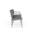 thumbnail image 4 of Lesro Lenox Steel Modern Polyurethane Waiting Room Guest Sofa in Silver/Castillo Metal Gray, 4 of 5