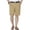 Khaki, variant on Zimjoy Men's & Big Men's Stretch Golf Shorts Cotton Comfy Golf Shorts 7" Breathable Lightweight Casual Workwear with Pockets, Gray L