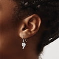 thumbnail image 3 of Sterling Silver Rhodium-Plated Polished Palm Tree Dangle Earrings (Width 9.4) (Length 26.3) - Jbsp, 3 of 5