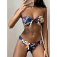 thumbnail image 2 of ZAFUL for Women Knot Floral Bikini Set Lapis Blue M, 2 of 6