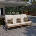 thumbnail image 2 of Clihome 79 inch Resin Outdoor Patio Lounge Chair Arm Seat With Cushions, 2 of 7