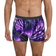 thumbnail image 2 of Bingfone Purple Pattern White Tiger Men's Underwear - Casual Stretch Boxer Briefs-X-Large, 2 of 7