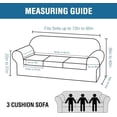 thumbnail image 2 of J&V TEXTILES Rich Floral Pattern Velvet Stretch Chair Cover Chair Slipcover Sofa Cover Furniture Protector Couch Soft with Elastic Bottom Chair Couch Cover with Arms Taupe, Sofa, 2 of 3