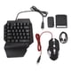 thumbnail image 2 of Combo De Teclado Y Mouse, Juego De Convertidor De Mouse Y Teclado Con Retroiluminación Portátil, Paquete Combinado De Juegos Móviles Con Una Sola Mano 4 En 1 Con Soporte Para, 2 of 7