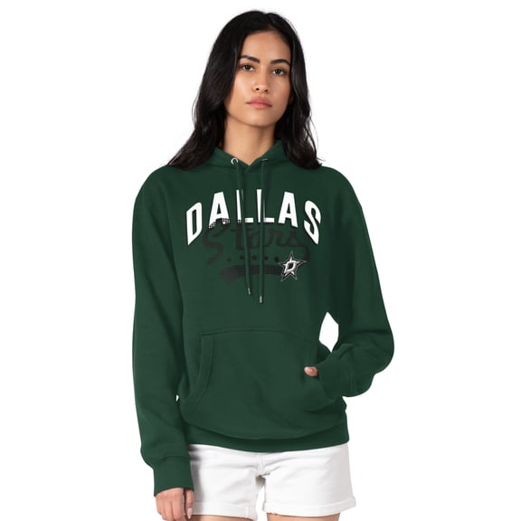 Women's G-III 4Her by Carl Banks  Kelly Green Dallas Stars Filigree Logo Pullover Hoodie