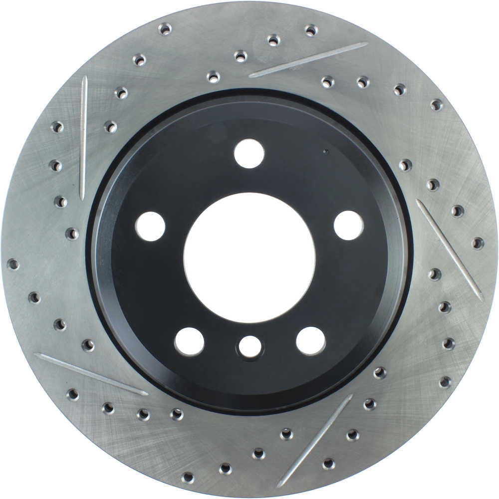 StopTech 12-16 BMW 335i Slotted & Drilled Rear Right Rotor Fits select: 2016 BMW 328, 2019 BMW 330I