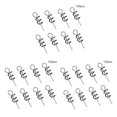 thumbnail image 2 of Greeniant Pesca Spring Twist Locks Pin de acero Ganchos de manivela Señuelo reemplazable Cebo Ganchos de resorte, 100 piezas Type1 NO1, 2 of 6