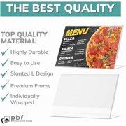Photo Booth Frames 6x4 Acrylic Picture Frame, Horizontal Slanted Display Stand for Tabletop QR Code or Sign (24-Pack) plastic photo frame