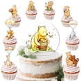 thumbnail image 1 of Set de decoración para tartas Aujoshn, acrílico, para el primer cumpleaños de Winnie the Pooh, 1 of 6