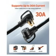 thumbnail image 2 of 30A Generator Extension Cord 50ft 6-50P to 6-50R, 7500W Power Cable, 8AWG Heavy Duty ETL Listed, 2 of 9