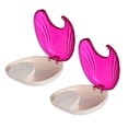 thumbnail image 1 of Portable Retainer Box Seashell Shaped Secure Lid Resin Material For Office Use 2Pcs, 1 of 1