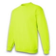 thumbnail image 3 of Gildan High Visibility Sweatshirt - 18000 Crewneck for Men | Hi Vis Heavy Blend Fleece Pullover Shirt with Durable, 8oz, 50/50 Cotton/Polyester, Safety Green, 4 Pack, Size - M, 3 of 6