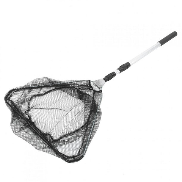 VGEBY Mesh Fishing Net, 1.5m Durable Triangular Folding Fishing Landing Net  Fishing Net Replacement With Telescoping Handle 