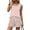 Light pink, variant on Two Piece Sets for Women Lounge Womens Short Sets Polka Dots Beach Vacation Sleeveless Square Neck Tank Tops and Shorts Womens Summer Outfits Beige XL