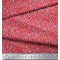 thumbnail image 2 of Soimoi Grey Rayon Fabric Artistic Floral Print Fabric by the Yard 42 Inch Wide, 2 of 3