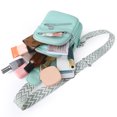 thumbnail image 2 of Bolsa De Pecho Bolso de pecho para mujer, bolso cruzado de moda de cuero PU, riñonera, riñonera (verde) Ehuebsd Para Estrenar, 2 of 9