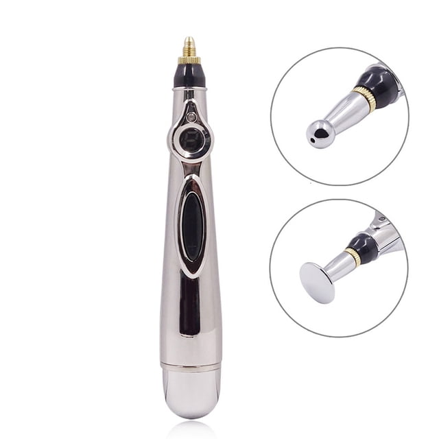 Pluma Electro Estimulador Compraymas Acupuntura Masaje Fascial + 2 gel